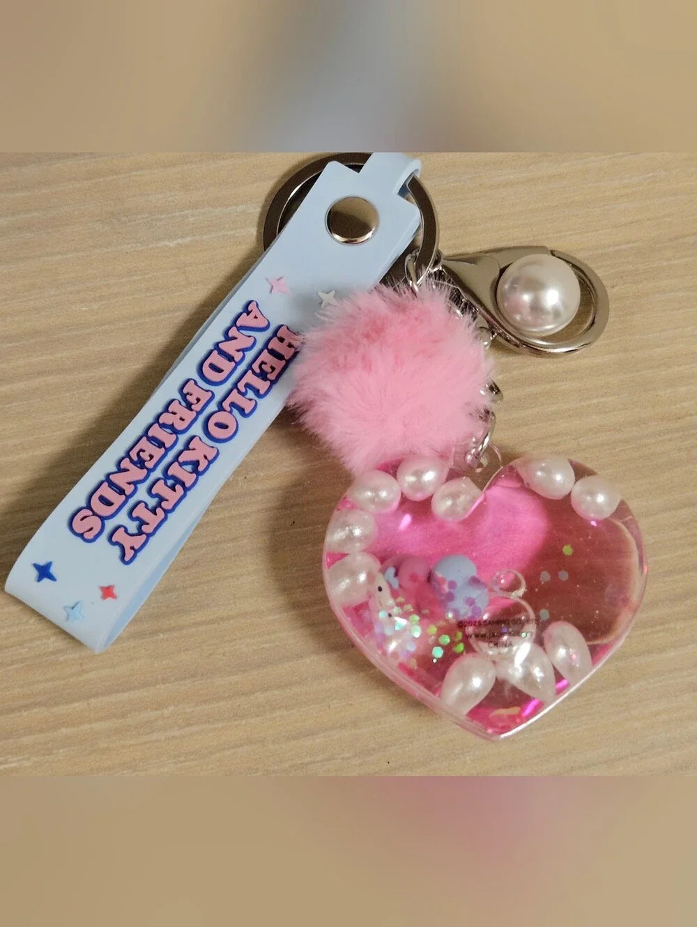 HELLO KITTY AND FRIENDS MYSTERY KEYCHAIN LIQUID SHAKER TIDEPOOL MY MELODY POM